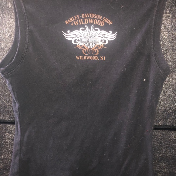 Authentic black sleeveless Harley Davidson - Picture 3 of 3
